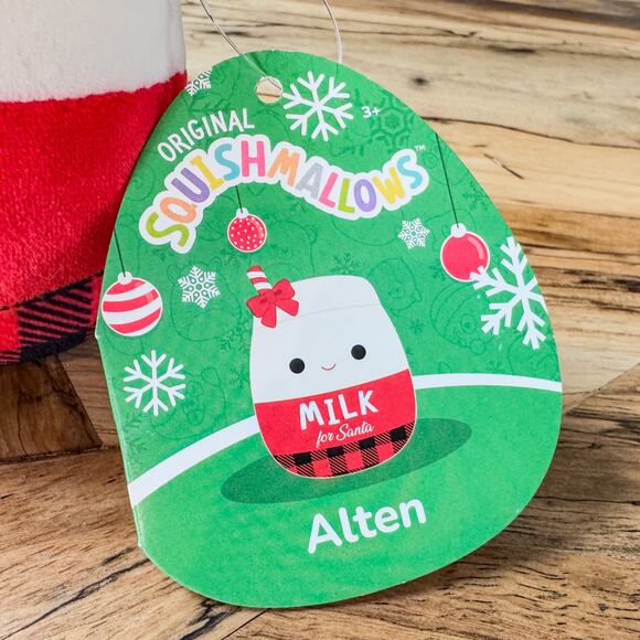 NWT-2022, Alten, The Milk For Santa Plush Milk Carton Holiday Squishmallow-4" - Picture 4 of 6